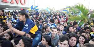 Llega Boca y comienza la fiesta Llega Boca y comienza la fiesta