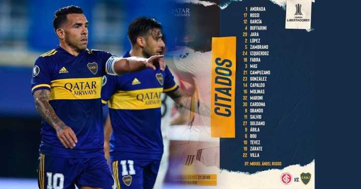 Los 24 citados de Boca para viajar a Porto Alegre