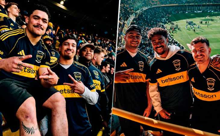 Los All Blacks quedaron conmovidos en su visita a La Bombonera: “Cantaron durante tres horas”