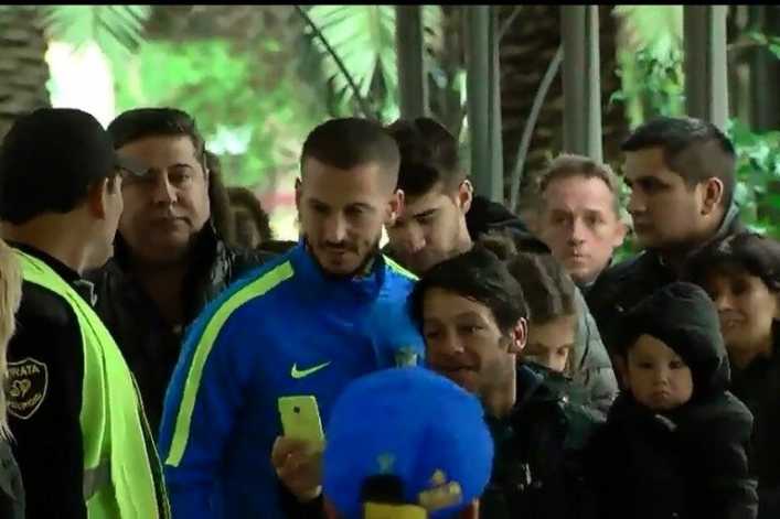 Los jugadores de Boca que fueron de visita a un hospital