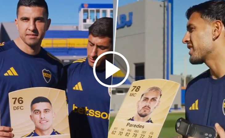Los jugadores de Boca y una divertida reacción a sus cartas del EA FC 26: “Súbanme un poquito más”