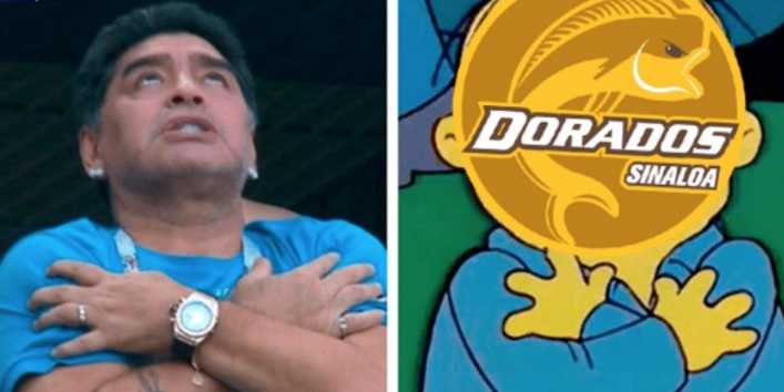 Los mejores memes de la llegada de Maradona a Dorados