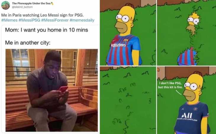Los mejores memes del fichaje de Leo Messi al PSG