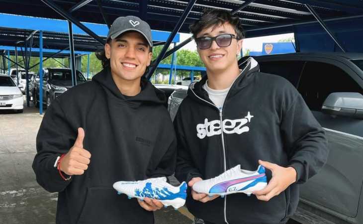 Los nuevos botines de Exequiel Zeballos, con diseño especial por su histórico festejo de gol ante River