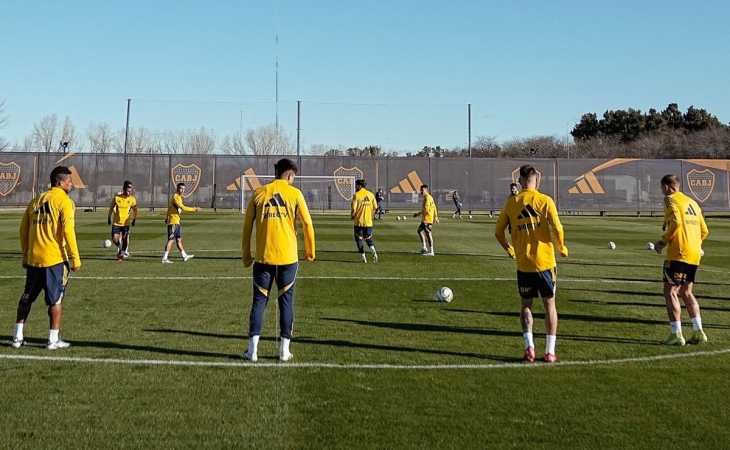 Los tres borrados en Boca: Úbeda no los usa y se entenan apartados del plantel