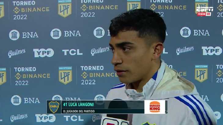 Luca Langoni y su gran momento en Boca: Estoy feliz