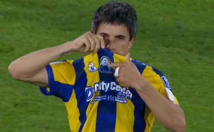 Malcorra metió un gol en Rosario Central y se lo dedicó a Russo: “Fue como un padre”
