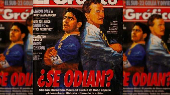Maradona contra Macri