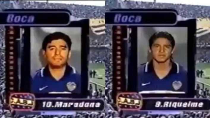 Maradona y Riquelme, el video que enloqueció a los hinchas de Boca