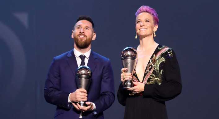 Messi y Rapinoe se llevan el premio The Best de la FIFA