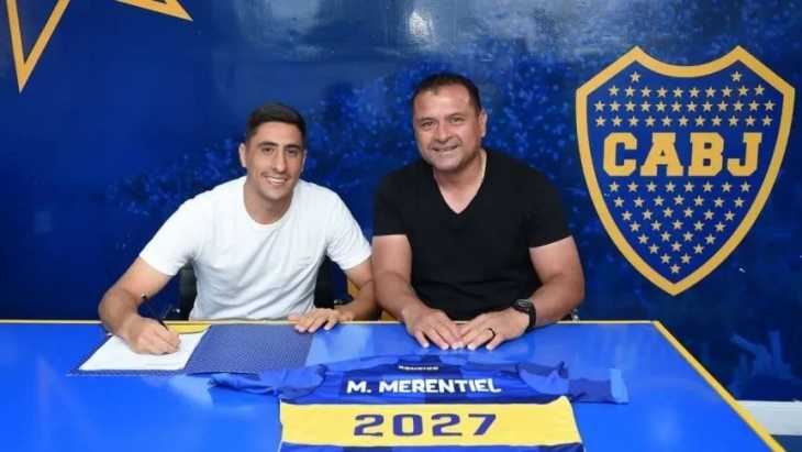 Miguel Merentiel renovó su contrato con Boca hasta 2027: Estoy en el club más grande del mundo