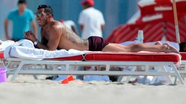 FOTOS: Mirá las mejores fotos de las vacaciones de Tevez en Miami