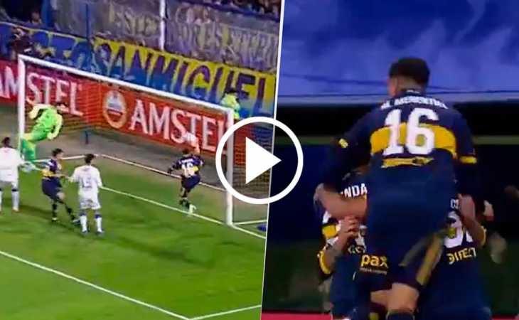 Mitad Paredes, mitad Merentiel: el gol de Boca a Cruzeiro para el 1-0