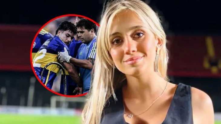 Morena Beltrán reveló detalles de la grave lesión de Blondel en Boca: Se le clavó el tapón
