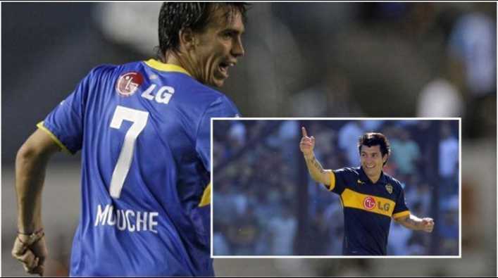 Mouche recordó el tiempo de Medel en Boca Juniors