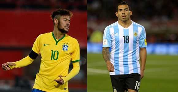 Neymar y Tévez principales ausencias de la Copa América Centenario