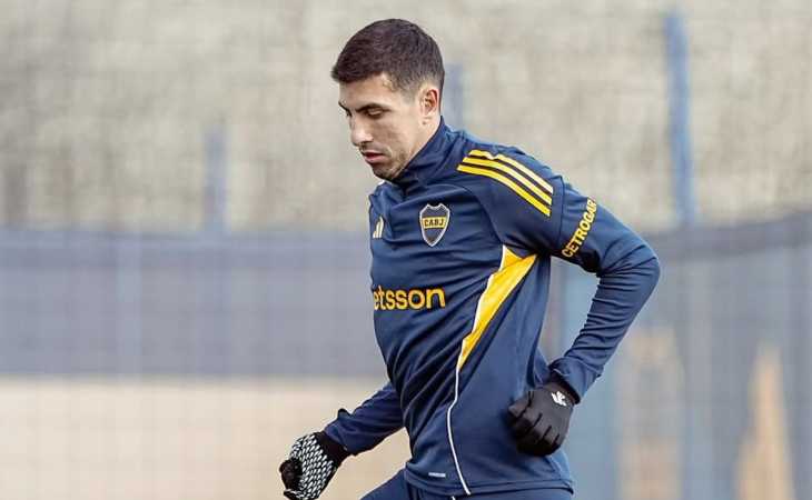¿No juega ante Aldosivi? Rodrigo Battaglia volvió a estar ausente en la práctica de Boca en La Bombonera