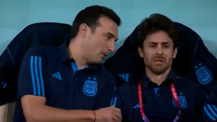 No lo comparto: la reflexión viral de Scaloni tras el llanto de Pablo Aimar en el banquillo
