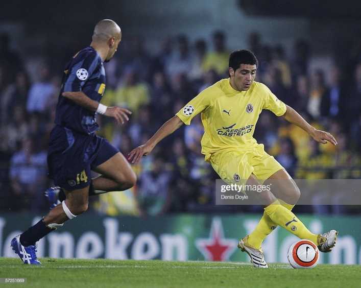 ¡Ole! La jugada viral de Riquelme contra Verón