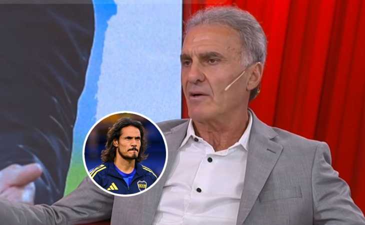 Oscar Ruggeri liquidó a Cavani por su presente en Boca: “Tiene que dejar de jugar”