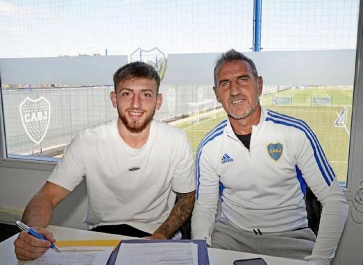 Otro más: La nueva joya de Boca que firmó su primer contrato
