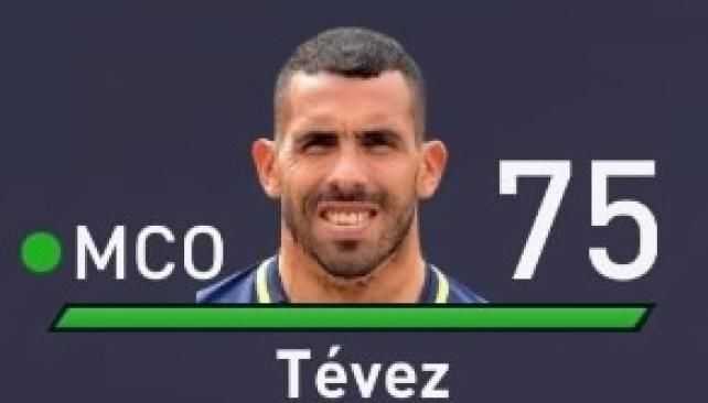 Para el FIFA 18, Tévez bajó mucho su nivel