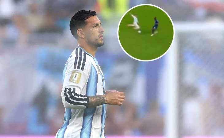 Paredes figura: el video de su entrega total en los minutos finales para el triunfo de Argentina