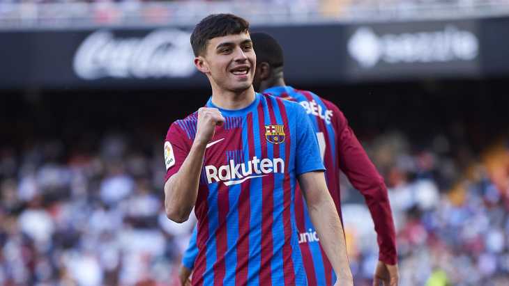 Pedri calcó el caño de Riquelme a Yepes