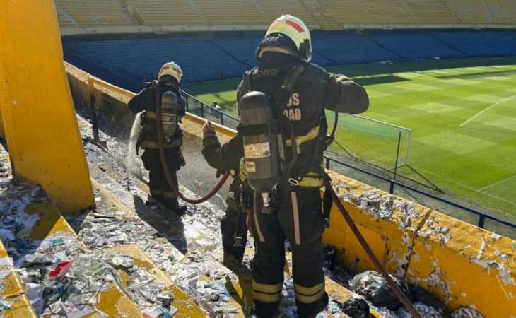 Pequeño incendio en La Bombonera tras el Boca-River: qué pasó