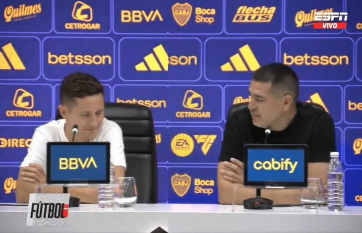 Por culpa tuya: el curioso recibimiento de Riquelme para Ander Herrera en Boca