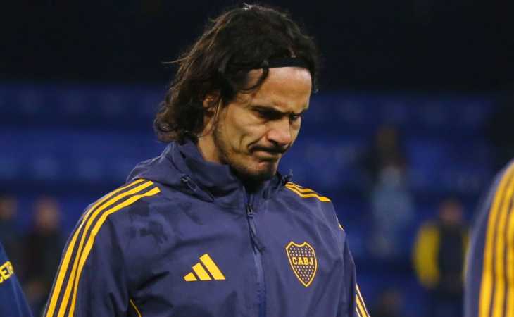 Preocupante: la estadística que expone la falta de continuidad de Edinson Cavani en Boca durante el 2025