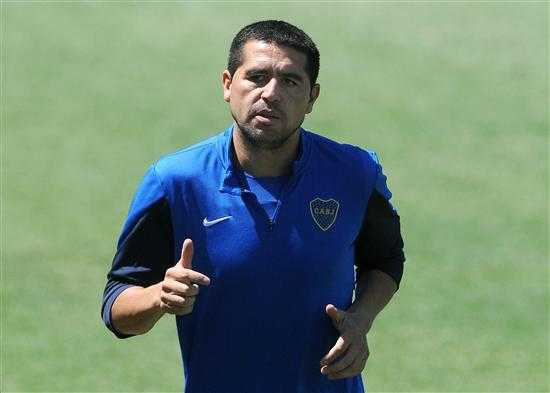 Riquelme pudo entrenar con pelota Riquelme pudo entrenar con pelota
