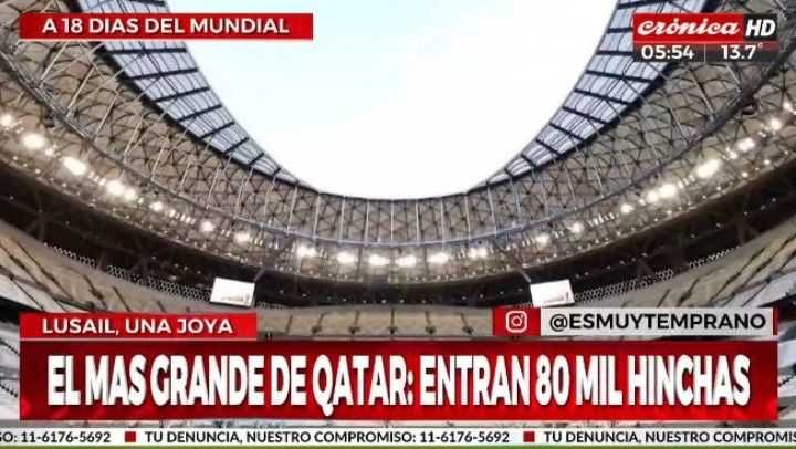 Qatar 2022: así es el estadio donde debuta Argentina
