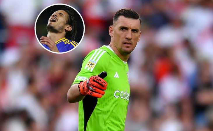 Qué dijo Franco Armani sobre la ausencia de Edinson Cavani en el Superclásico