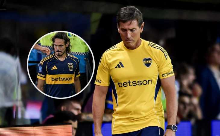 Qué dijo Úbeda del flojo partido de Cavani en Boca vs. Racing