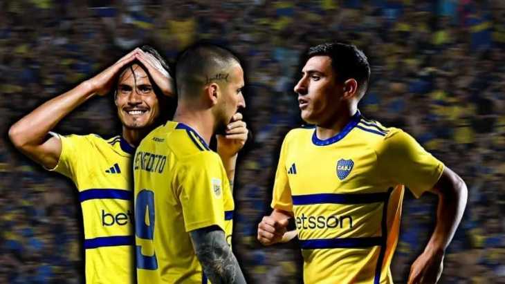 Qué dupla rindió más en Boca: ¿Miguel Merentiel con Edinson Cavani o Darío Benedetto?