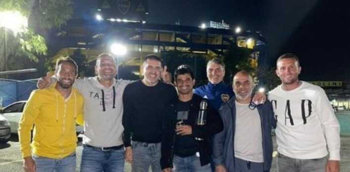 Quiénes fueron a la cancha con Román