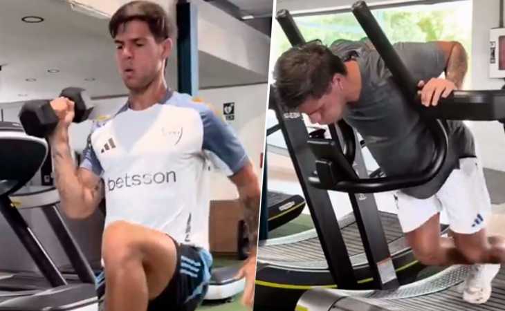 Quiere pelear el puesto: Marco Pellegrino se entrenó antes de volver a los entrenamientos Boca
