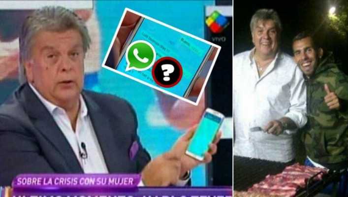 La reacción de Carlos Tevez con Luis Ventura por WhatsApp cuando vio el rumor de crisis en los medios