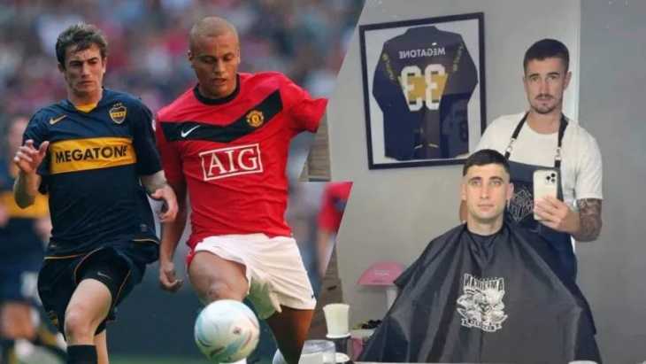 Ricardo Noir, de ser campeón con Boca a tener una peluquería en su casa