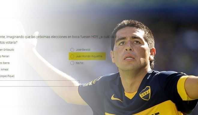 Riquelme, a Boca de urna