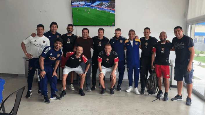 Riquelme invitó a almorzar al cuerpo técnico de Chacarita luego del amistoso con la reserva