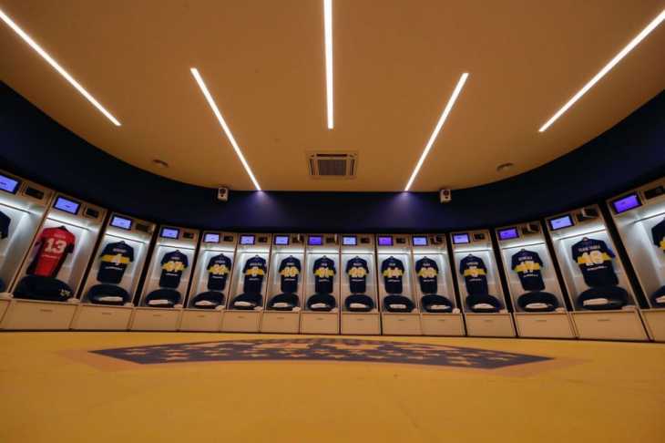 Riquelme mostró los vestuarios de Boca Juniors remodelados