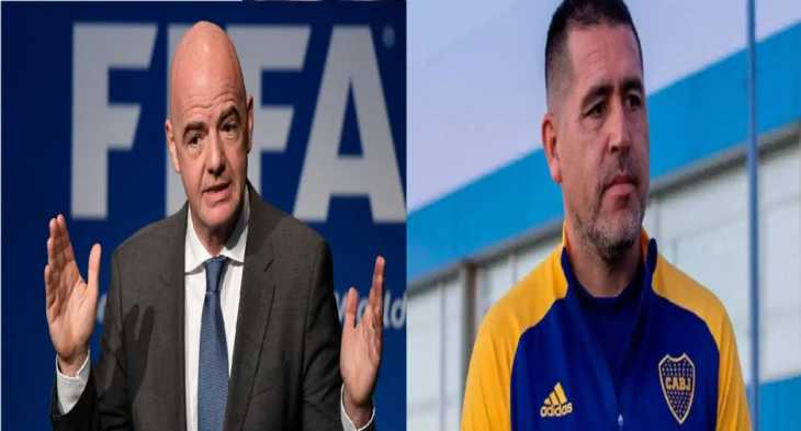 Riquelme, presencia inesperada en la reunión entre Tapia, Infantino y dirigentes de la Liga Profesional