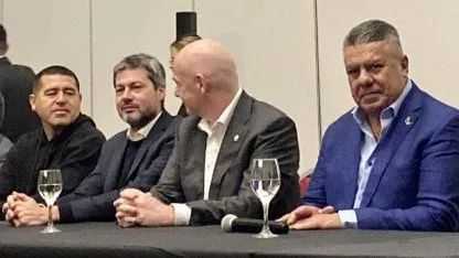 Riquelme, presente en la reunión entre Tapia, Infantino y dirigentes de la Liga Profesional