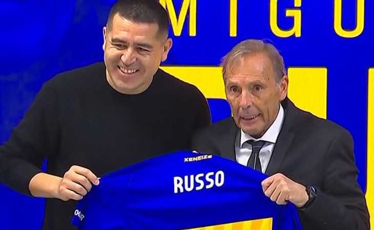 Riquelme presentó a Miguel Russo y explicó qué tiene el DT y le faltó a Gago