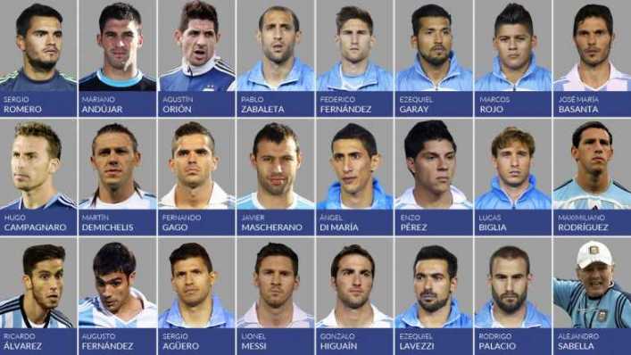 Sabella dio la lista de 23 jugadores para el Mundial