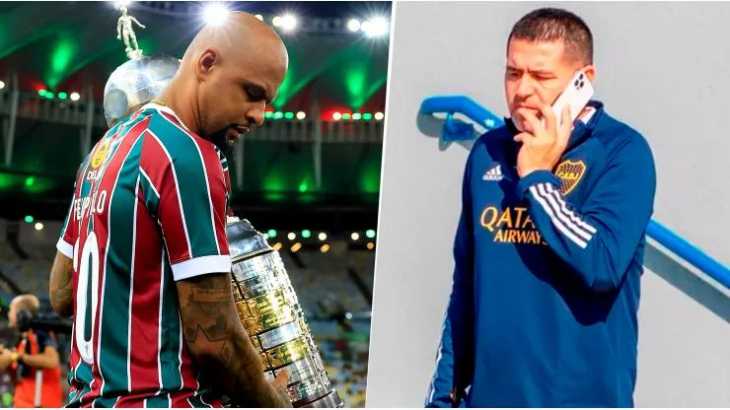 Sacan a la luz el mensaje que le mandó Riquelme a Felipe Melo tras el Boca vs. Fluminense