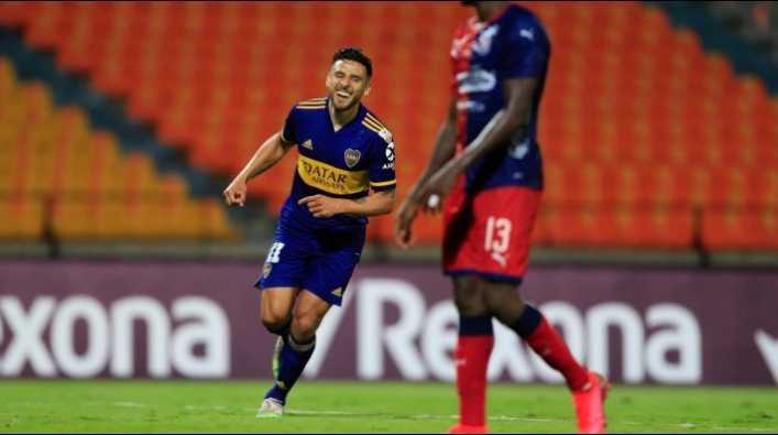 Salvio volvió a recrear a Dragon Ball en el festejo de Boca