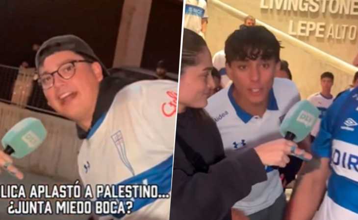 Se agrandaron: la insólita reacción de los hinchas de U. Católica antes del duelo con Boca
